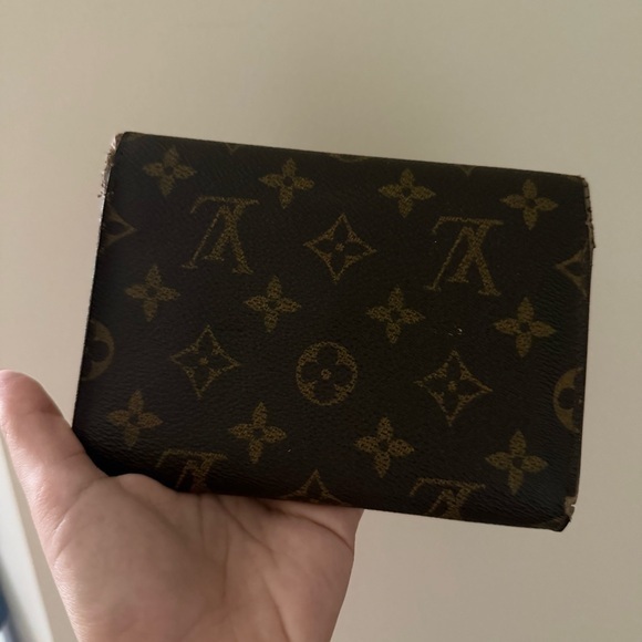 Louis Vuitton Vintage LV Brown Monogram Logo Trifold Wallet - Picture 8 of 15